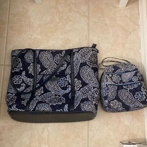 Matching Vera Bradley lunchbox and over the shoulder bag